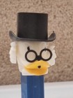 Vtg 1977 Pez Scrooge Mcduck  a  No Feet White Head  Black Hat glasses Read