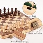 A a 15  Magnetic Wooden Chess Set folding Board   3  King Height German Knight