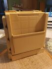 Vintage 1983 World Wide Media Folding Storage Caddy Spool Thread Sewing Box 
