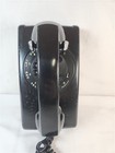 Vintage Black Bell System Western Electric 554 Bmp Rotary Dial Wall Phone 1971 