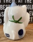 Maneki Neko Lucky Cat Figurine 3    Porcelain Decor Yakushi Kiln Made In Japan