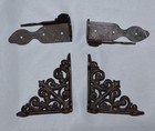 Antique Style Cast Iron Shelf Brackets Garden Braces Rustic Bracket Set 4 3 