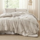 Queen Comforter Set 4 Pieces Pinch Pleat Bed Down Alternative Bedding All Season