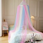 Rainbow Bed Canopy For Girls x-large Princess Canopy Hanging Netting Bedroom