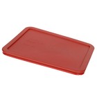 Pyrex 7211-pc Poppy Red Rectangle Plastic Storage Replacement Lid Cover