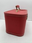 Vintage Lady Baltimore Red Hard Shell Train Makeup Case Luggage Suitcase No Key