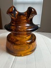 Hemingray-661 Amber Glass Insulator 12-41 Made In U s a  Vintage  4 