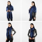 Navy Blue Pashmina Scarf Shawl Hijab Wrap Evening Wedding Bridesmaid Stole