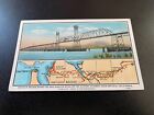 Antioch Bridge  San Joaquin River  Victory Highway  California Vintage Postcard