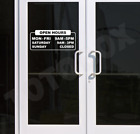 Business Store Open Hour Decal Vinyl Sticker Window Door Wall Sign Decals