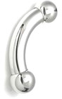 1 Prince Albert Bent Curved Barbell 0g 5 8 Inch 16mm - 13mm Ball Nice Sexy Gift