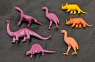 Mpc Nabisco Dinosaurs Plastic 1960s Prehistoric Premiums With Issues Lot Of 7