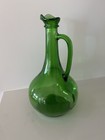 Vintage Wine World 1976 Green Glass Decanter Bottle 1 5 Litre Long Neck Handle