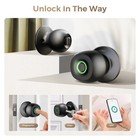 Lndu Keyless Smart Fingerprint Door Knob Lock Silent Mode Bluetooth App Key