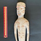 Antique 1900s Asmat Primitive Male Fertility Carved Figure Papua New Guinea 71cm