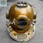 Antique Vintage Boston Mass Us Navy Mark V Diving Divers Helmet Solid Steel Gift
