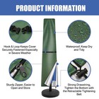 Patio Umbrella Cover For 8ft To 11ft Garden Outdoor Umbrella With Zipper
