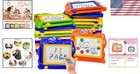 Colorful 15 Piece Mini Doodle Drawing Board Set For Toddlers - Mess-free Fun 
