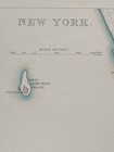 New York City 1853 Manhattan Sduk Map Hand Colored Engraved City View Antique