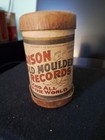 Vintage  1900 s Edison Gold Moulded Records Cylinder Thomas A  Edison Patents