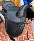 All-purpose Treeless Saddle Leather black   Girth