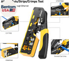 Cat7 Rj45 Crimping Tool  Cat 7 Cat6 Cat5 Pass Through Ethernet Crimping Tool Kit