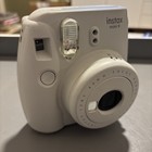 Fujifilm Instax Mini 9 Instant Film Camera Light Gray W  Blue Case - Works 