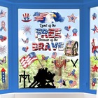 America Patriotic Window Clings Decoration Memorial Day Window Stickers 4th