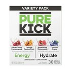Pure Kick Energy   Hydration Electrolyte Powdered Drink Mix Variety Pack  30 Ct