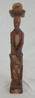 Vintage Carved Wooden African Art Tribal Drummer Drum Statue Figure Africa Tribe