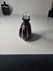 Vintage Moody Dark Black Glass Perfume Bottle Germany 