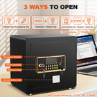 Besafety 2 5 Cuft Anti-theft Steel Lock Safe Box For Cash With Alarm System