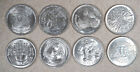 Egypt - Set Of 8 - 1970 s   1980 s Uncirculated Commemorative 10 Piastres Coins