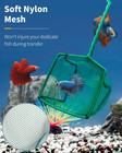 2 Pack Aquarium Fish Net 4 Inch Fine Mesh Braided Metal Handle For Tank   Shrimp