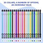 20 Pack Puppy Collars For Small Puppies Litter Safety Buckle S  Multi-colored 