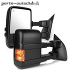 Tow Mirrors Power Heated Smoke Signal Pair For 2008-2016 Ford F250-550 Superduty
