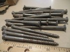 20-- Big--new-old Stock  Slotted Flat Head Steel Wood Screws  3 1 2  Long X  14