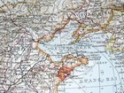 1911 Original Antique Map Of China Korea Japan Beijing Shanghai Kiautschou Asia
