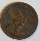 1806 Uk Great Britain 1 2 Half Penny King George Coin