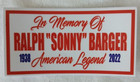 Sonny Barger 81 Hells Angels Memorial Decal Licensed 81 3 1 2  X 2 
