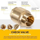 1-1 4  Brass One Way Check Valve Npt For Well Pump Irrigation Water System