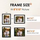 8x10 Picture Frame 1 Pack  Photo Frame With Hd Plexiglass  Display Pictures