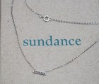 Sundance Catalog Sterling Silver  sacred Sentiment Courage  Dainty Necklace Nib