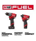 Milwaukee 3497-22 M12 Fuel 12v Cordless Li-ion 2-tool Combo Kit W  2 Batteries