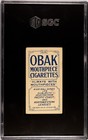 1910 Obak Cigarettes T212 Weed - Spokane Nwl Team Baseball Player Card Sgc 2