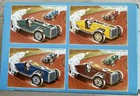 St  John Tin Toy Small Speedway Race Car Blue  5 Vintage Reproduction