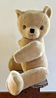 Vintage 60s Mohair Teddy Bear Large 26  Jointed Excelsior Stuffed England  