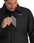 Simms Fishing Fall Run Hybrid Shacket - Black New Discounted