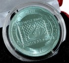 British Virgin Island  5 2005 World First Inverted Swan Stamp Turquoise Titanium
