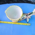 Vintage Spotted Donkey With Cart Has Had Repair See Pics So Cute Plant Holder 